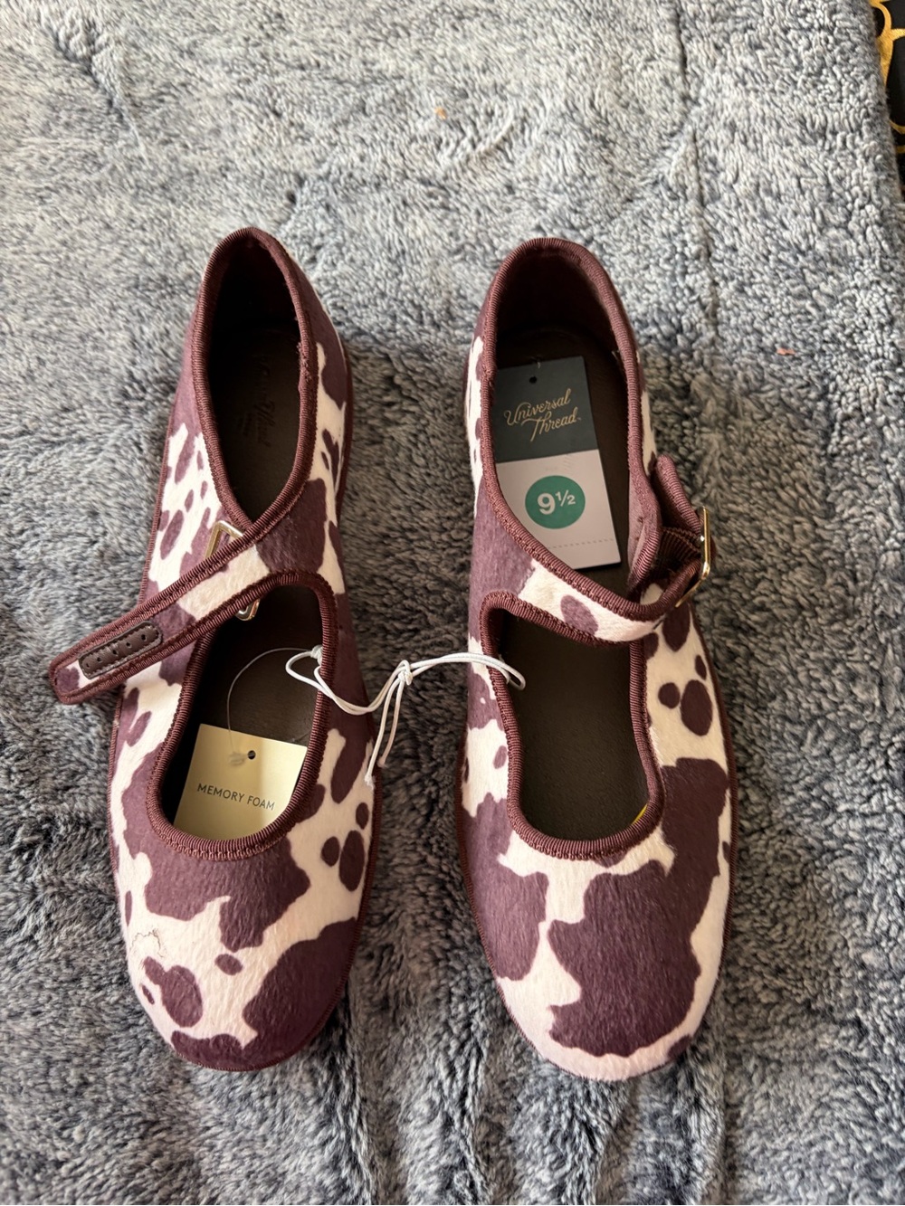 Rocket Dog Vienna Animal Print Mary Jane Flats US 9.5 NWT